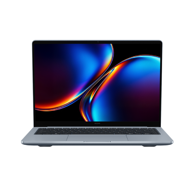 Laptop Xiaomi Redmibook 14 Pro 2026, widok z przodu z otwartym 14-calowym ekranem 2,8K i ramką REDMI