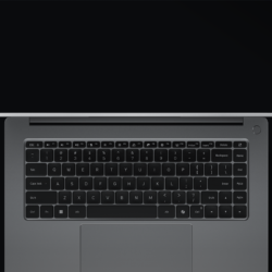 Pelna klawiatura i duzy touchpad Xiaomi Redmibook 16 (2026) widok z gory